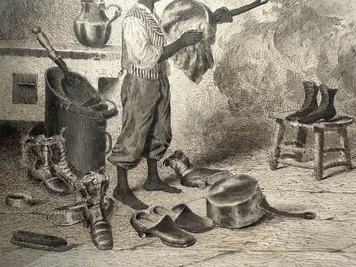 Célestin Allard-cambray (19th C.) - Original Drawing For Daudet's "jack"-photo-4