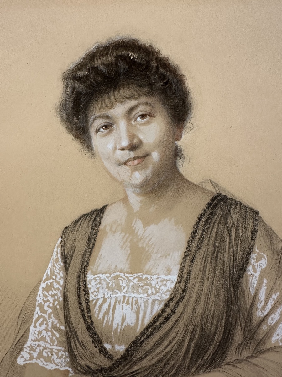 Célestine Moutet-cholé (1843-1930) - Portrait  1917