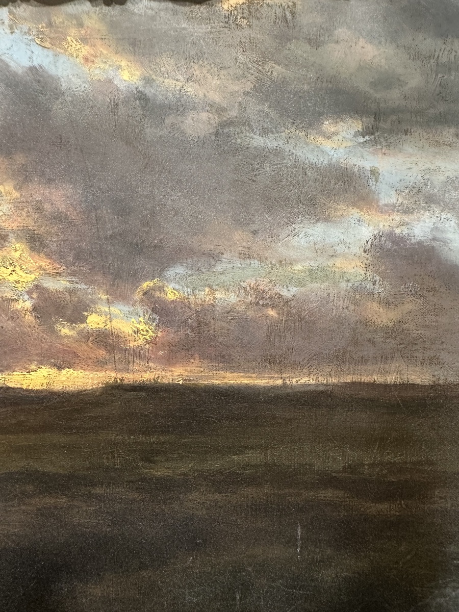 Clément Quinton (1851-1921) - Sunset On A Stormy Evening - Oil-photo-2