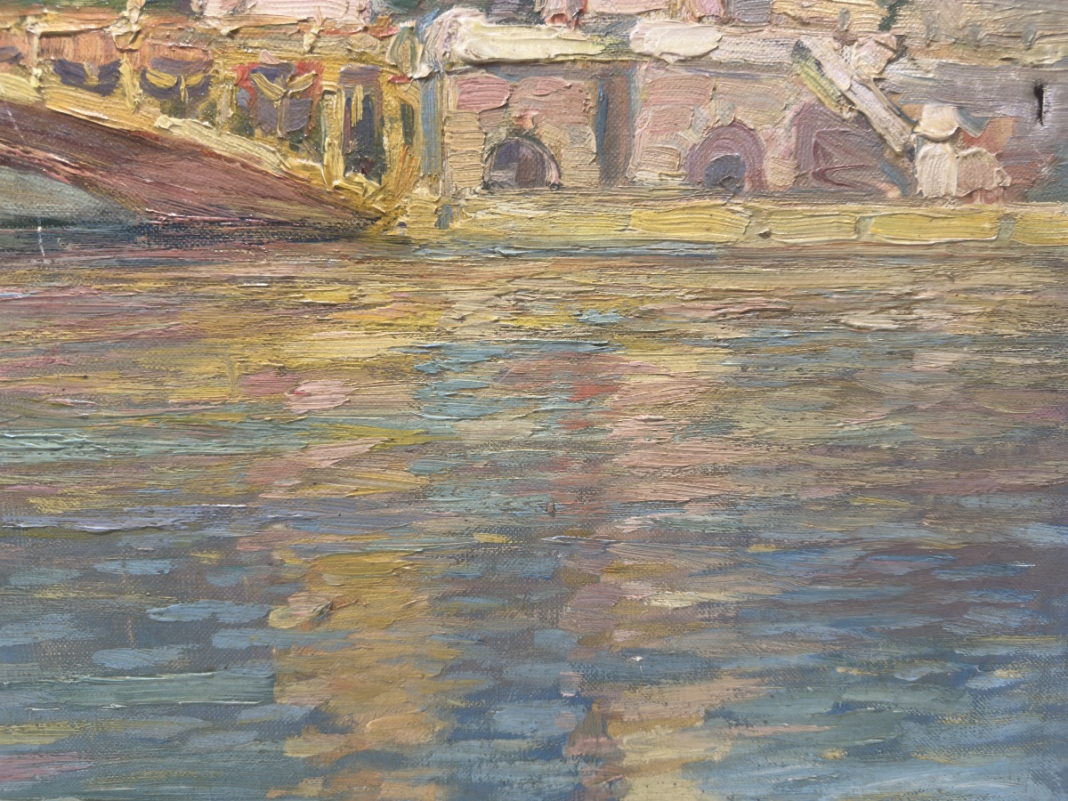 Raphaël Chanterou (1888-1945) - The Pont Alexandre III, Paris - Oil-photo-5