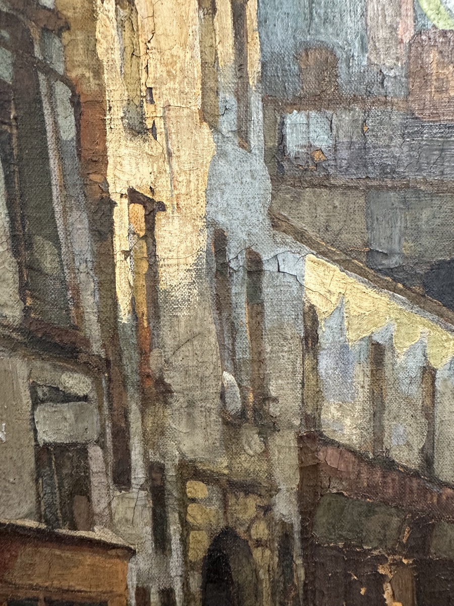 René Berti, Known As Renato Berti (padua, 1884 – Vicenza, 1939) Old Paris, Street Corner-photo-2
