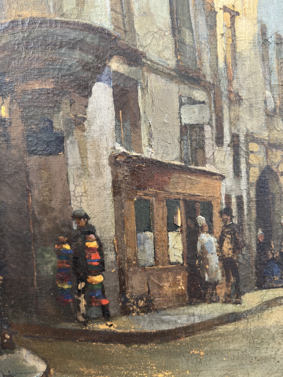 René Berti, Known As Renato Berti (padua, 1884 – Vicenza, 1939) Old Paris, Street Corner-photo-3