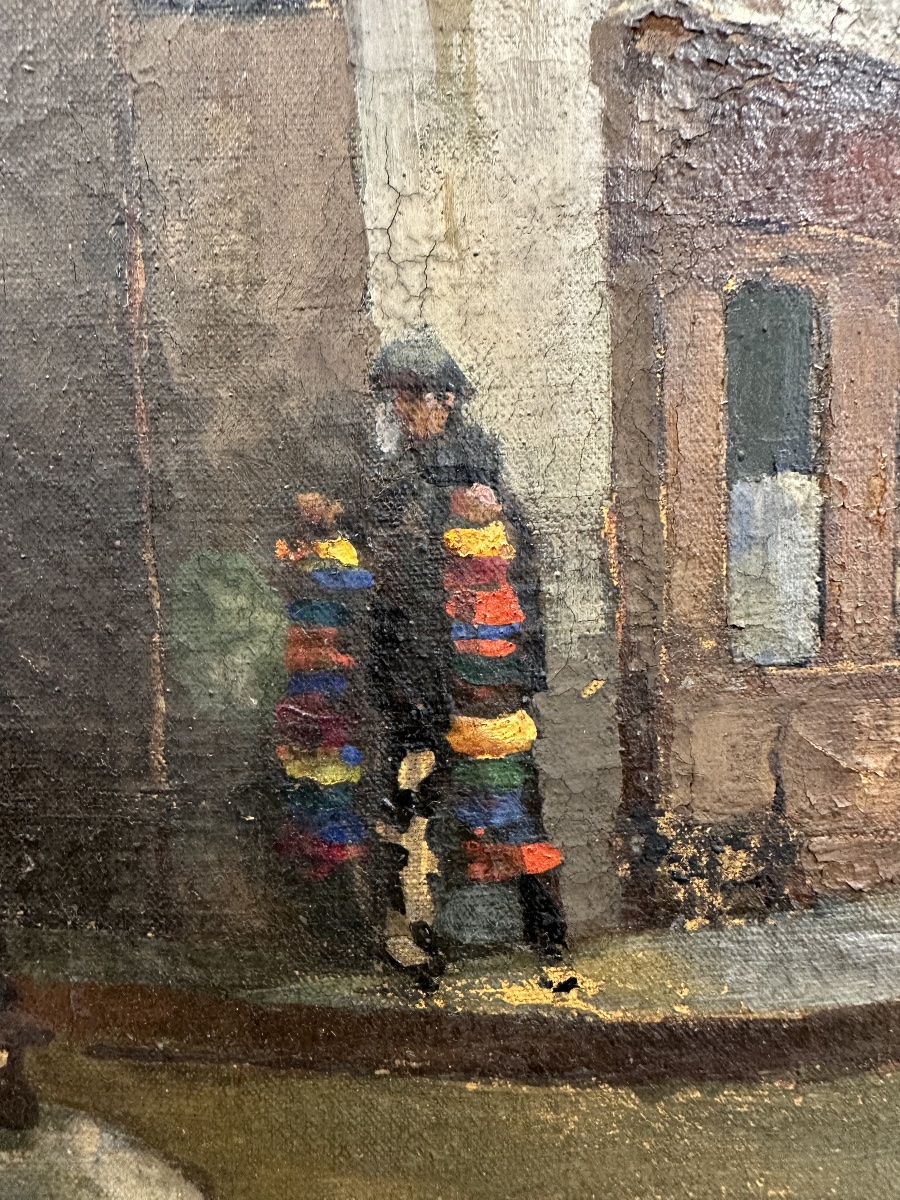 René Berti, Known As Renato Berti (padua, 1884 – Vicenza, 1939) Old Paris, Street Corner-photo-5