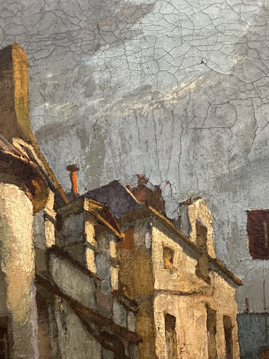 René Berti, Known As Renato Berti (padua, 1884 – Vicenza, 1939) Old Paris, Street Corner-photo-6