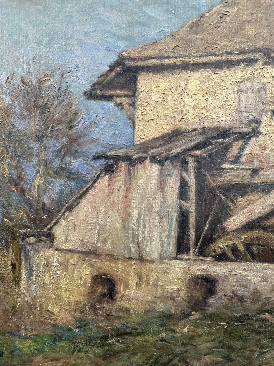  LOUIS RHEINER (Genève 1863–1924 Cannes) Paysage Impressionniste Musées Genève , Lausanne-photo-3