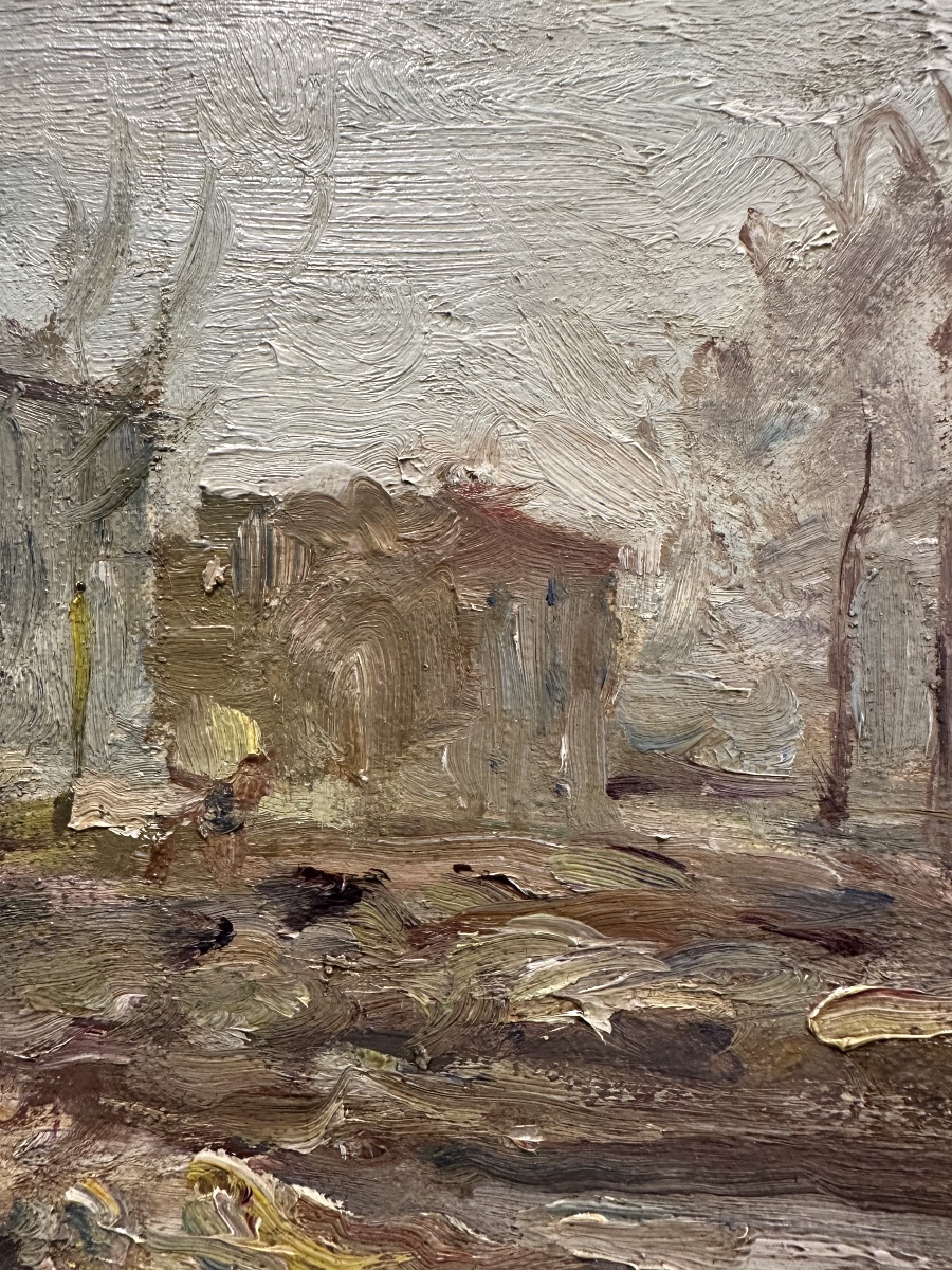 René Thomsen (Paris, 1897 – Versailles, 1976) École De Paris - Paysage postmpressionniste -photo-1