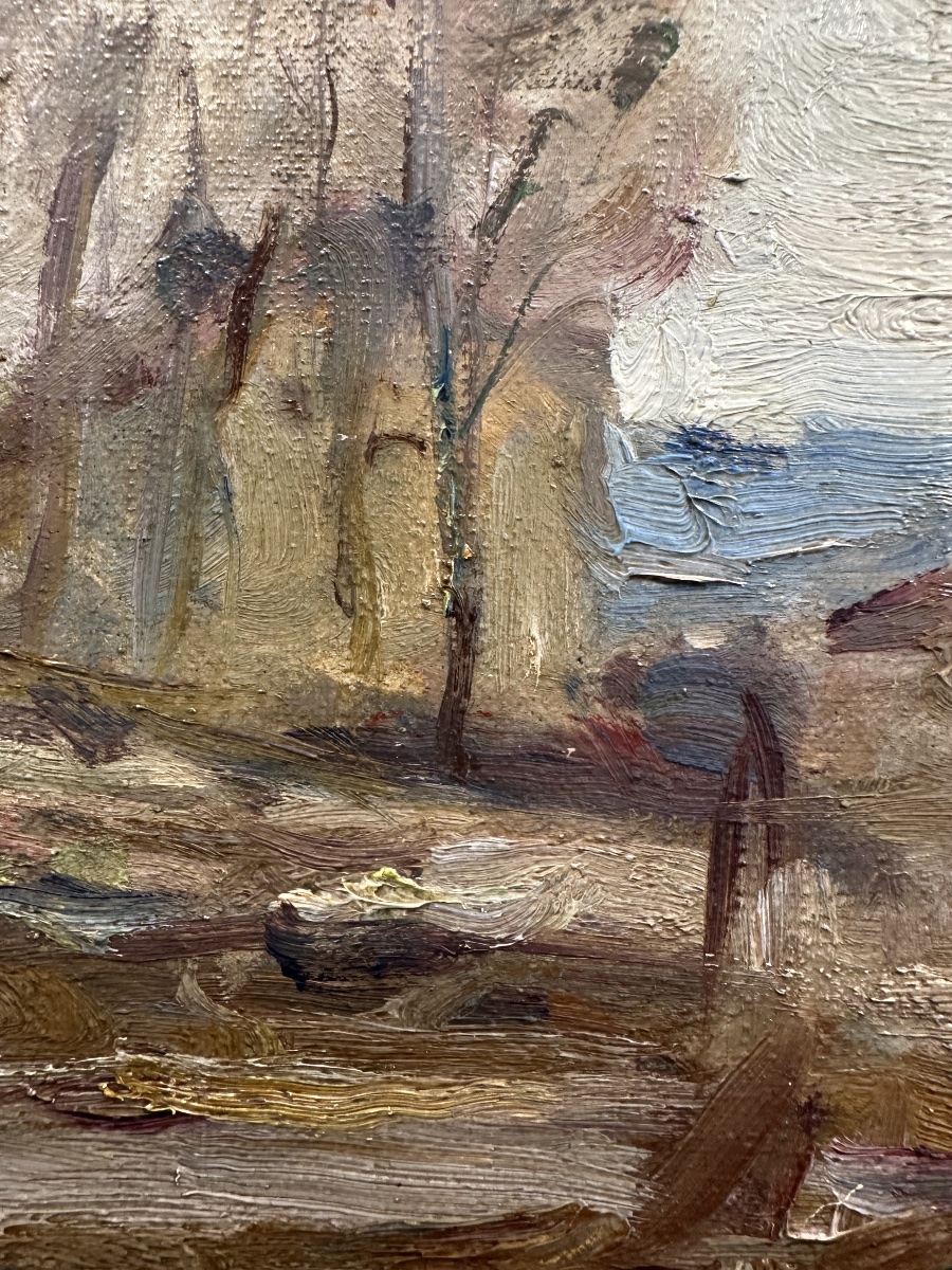 René Thomsen (Paris, 1897 – Versailles, 1976) École De Paris - Paysage postmpressionniste -photo-3