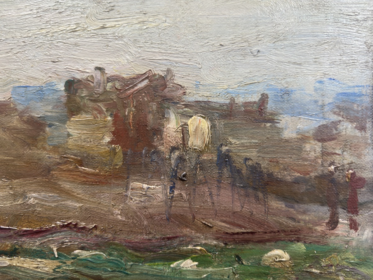 René Thomsen (Paris, 1897 – Versailles, 1976) École De Paris - Paysage postmpressionniste -photo-5