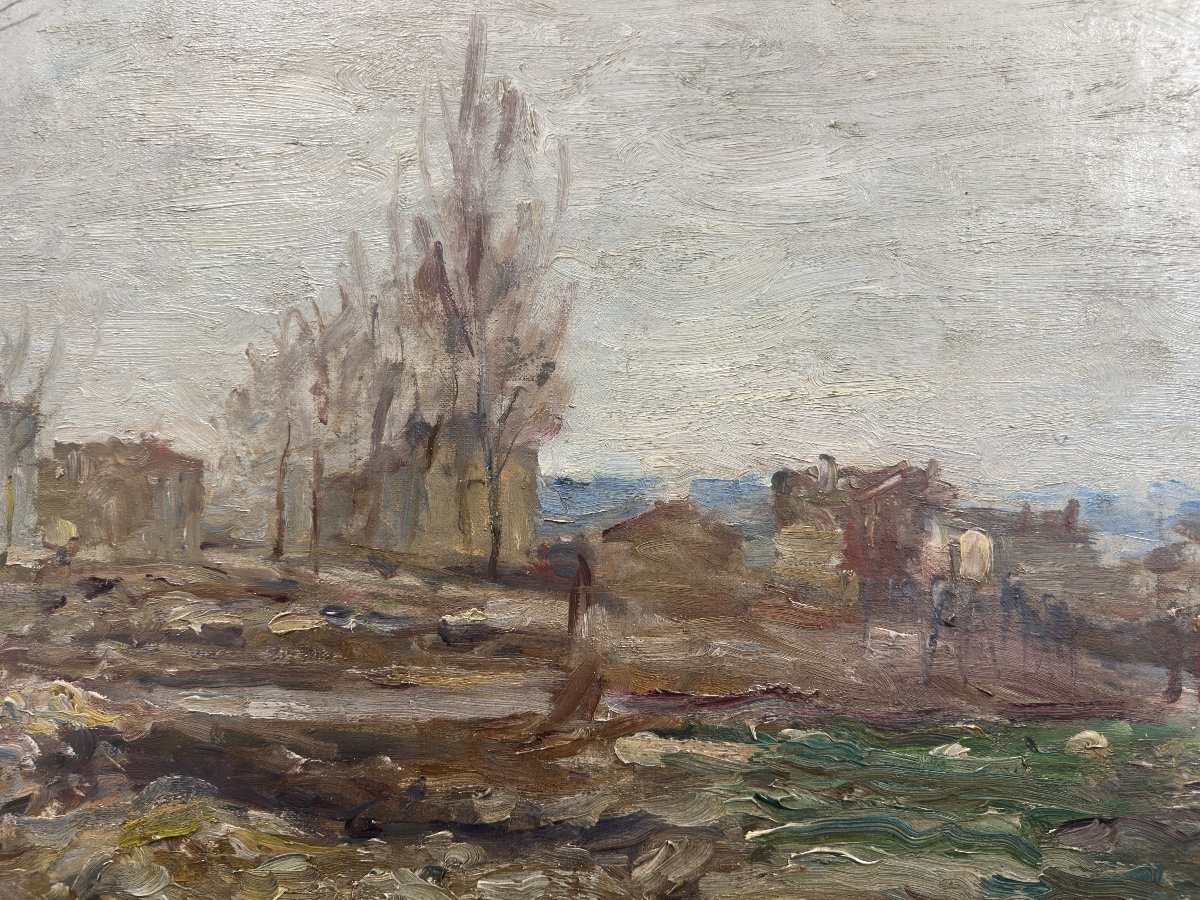 René Thomsen (Paris, 1897 – Versailles, 1976) École De Paris - Paysage postmpressionniste -photo-7