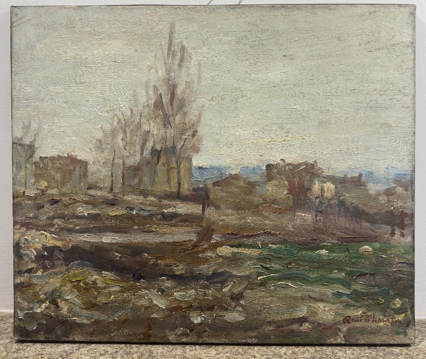 René Thomsen (Paris, 1897 – Versailles, 1976) École De Paris - Paysage postmpressionniste 