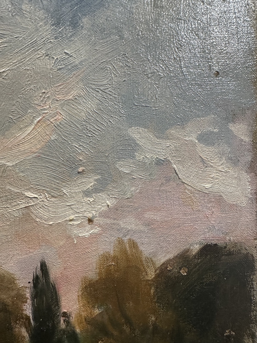Marcel Cosson (1878-1956) - River Landscape At Dusk - Oil-photo-3