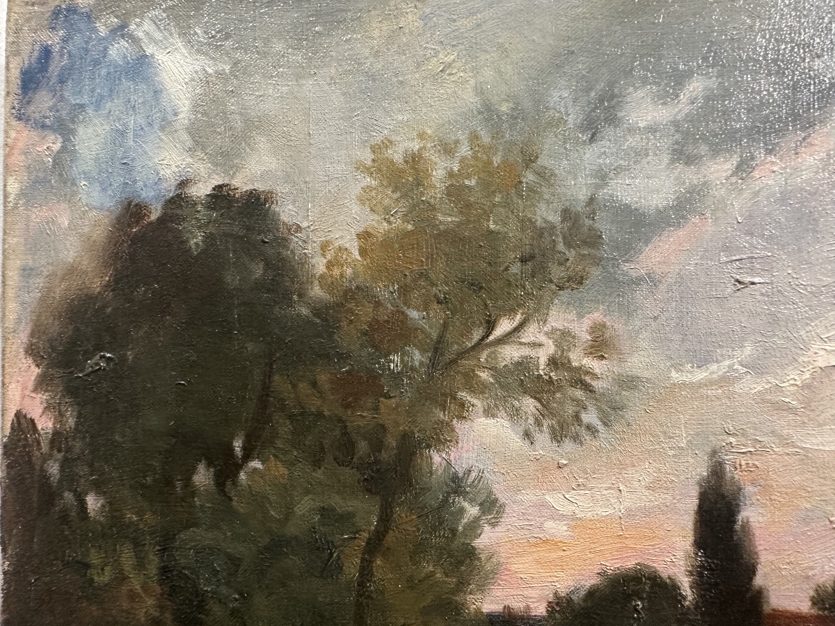 Marcel Cosson (1878-1956) - River Landscape At Dusk - Oil-photo-5