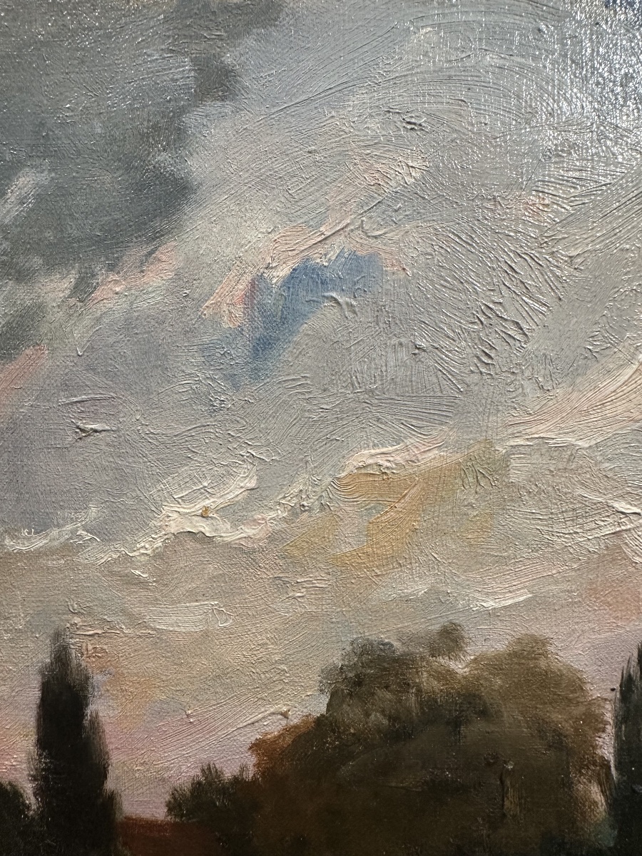Marcel Cosson (1878-1956) - River Landscape At Dusk - Oil-photo-7