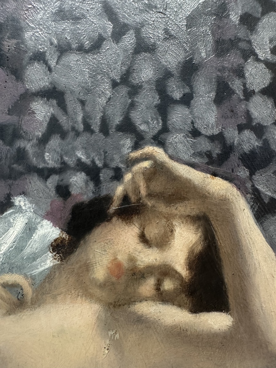 Maurice Joron (1883-1937) - Nu Allongé Sur Fond De Soie Salon de La Baule-les-Pins de 1933 Bry -photo-6