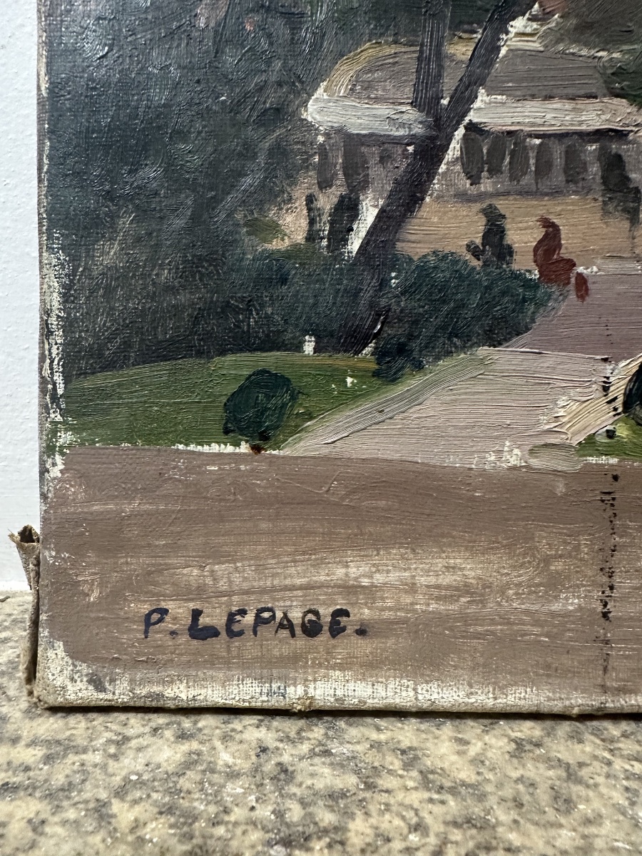Pierre Lepage (1906, épinal – 1983, Paris) Panoramic View  Paris From The Heights Of Montmartre-photo-3