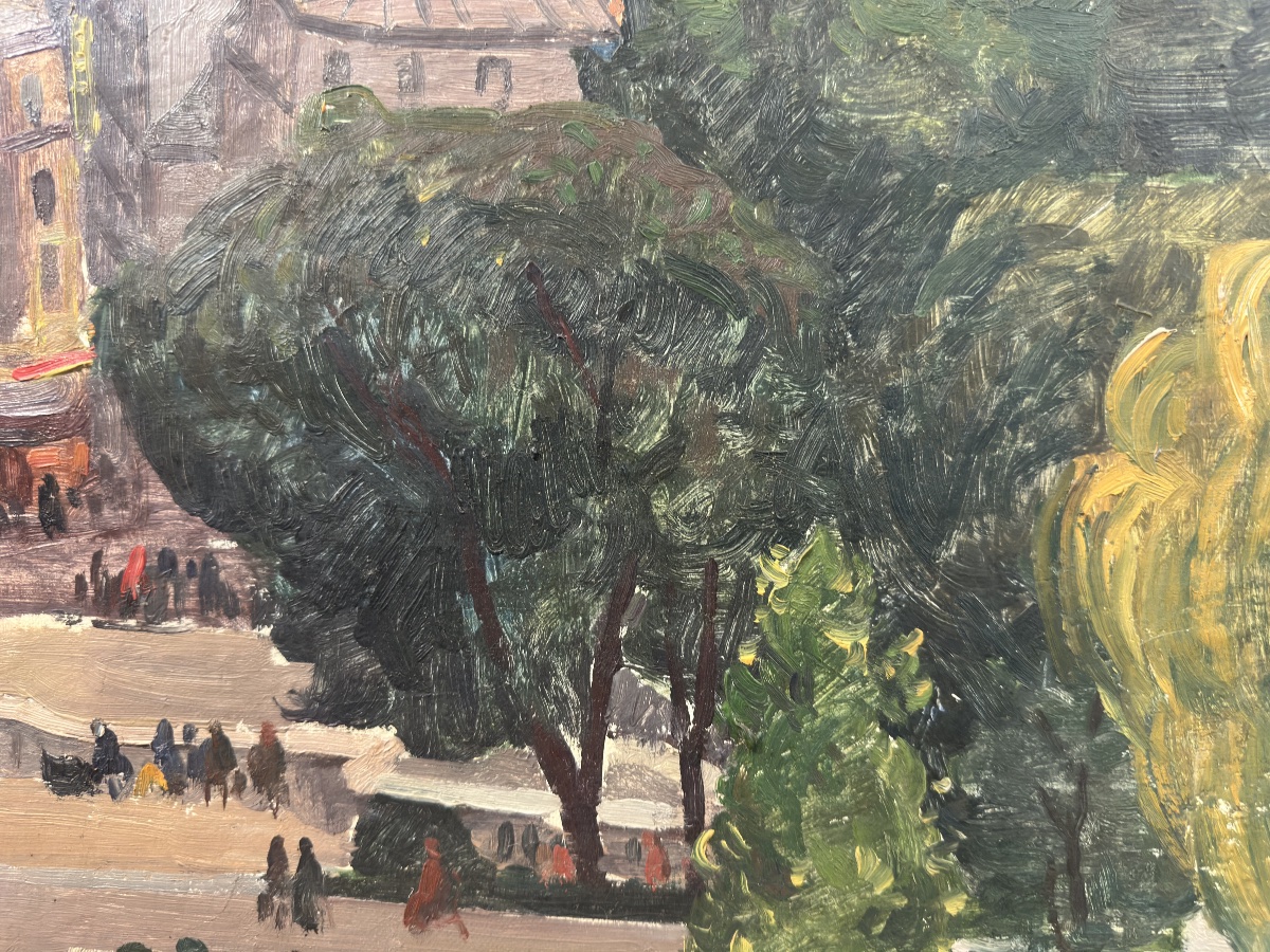 Pierre Lepage (1906, épinal – 1983, Paris) Panoramic View  Paris From The Heights Of Montmartre-photo-5
