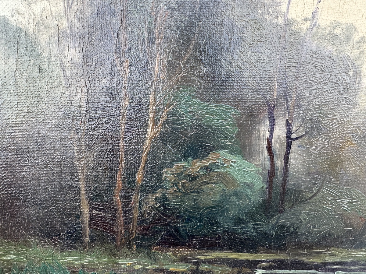 Eugène Galien-laloue (1854–1941), Known As Dumoutier Golden Light On Still Water-photo-2