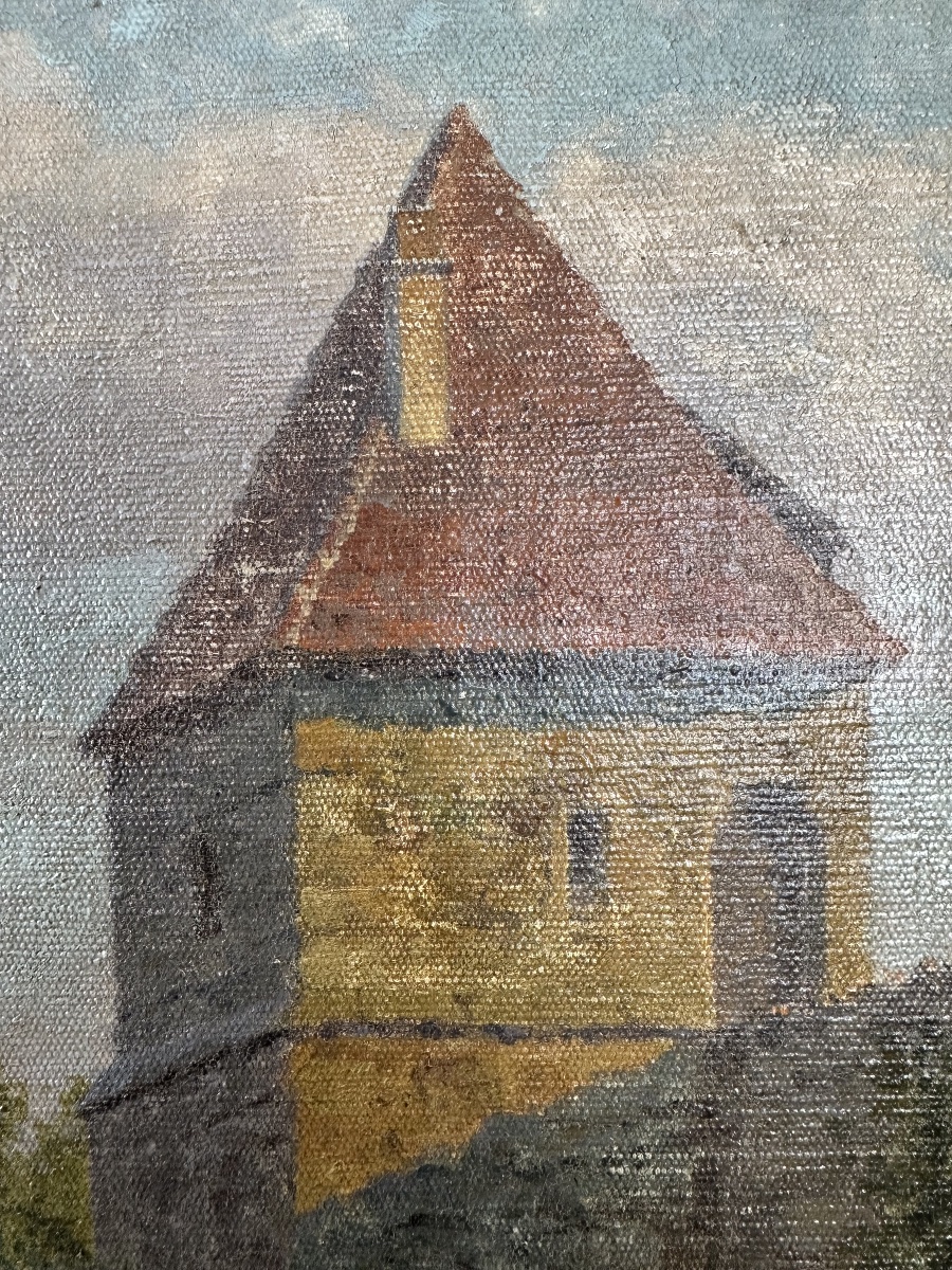 Hans Ranzoni The Elder (1868–1956) By The City Walls — “an Der Stadtmauer”-photo-6