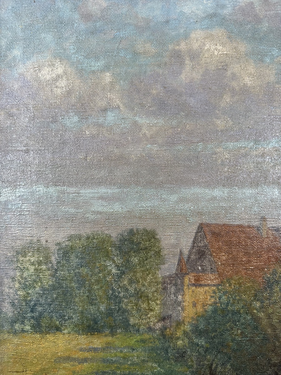 Hans Ranzoni The Elder (1868–1956) By The City Walls — “an Der Stadtmauer”-photo-7