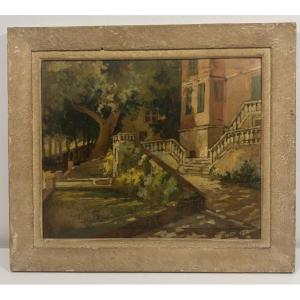 Raymond Tournon (1901-1975) Vue Du Château De Foucaud Actuel Musée Des Beaux-arts De Gaillac
