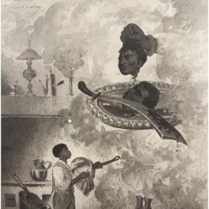Célestin Allard-Cambray (XIXe) Encre de chine pour le roman « Jack » d'Alphonse Daudet (1876)