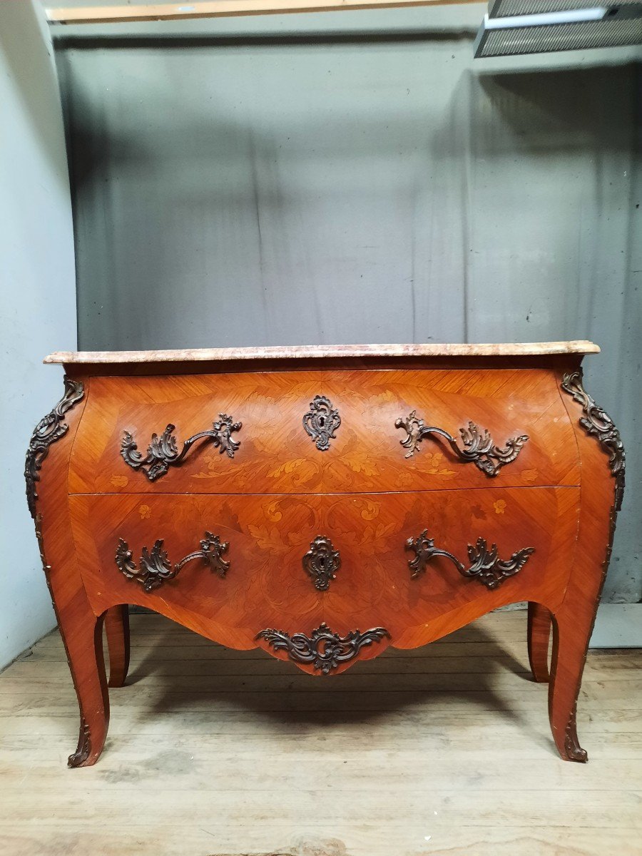 Louis XV Style Faubourg Chest Of Drawers-photo-2