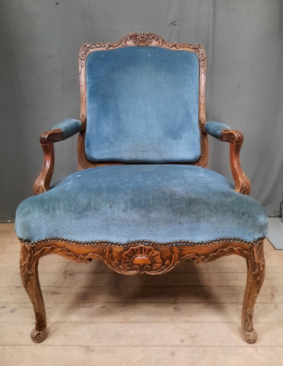Louis XV Carved Armchair -photo-2