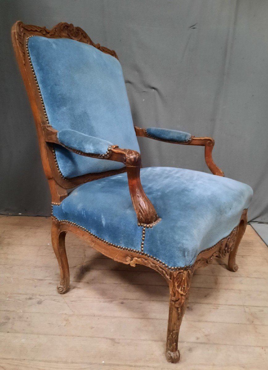 Louis XV Carved Armchair -photo-2