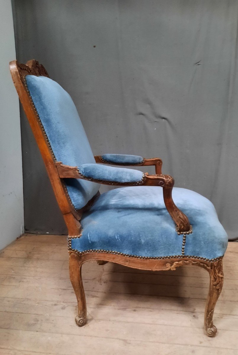 Louis XV Carved Armchair -photo-3