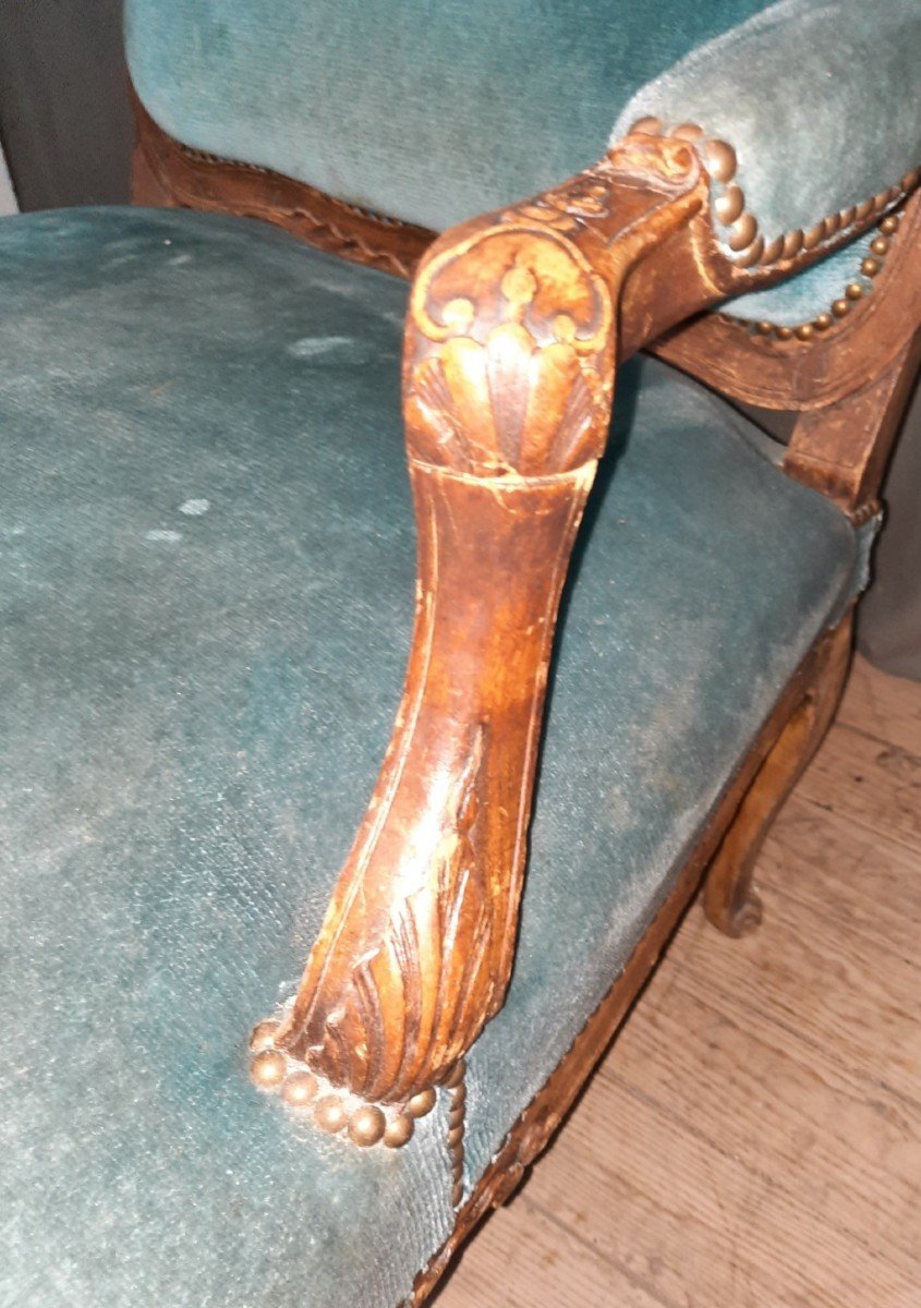 Louis XV Carved Armchair -photo-7