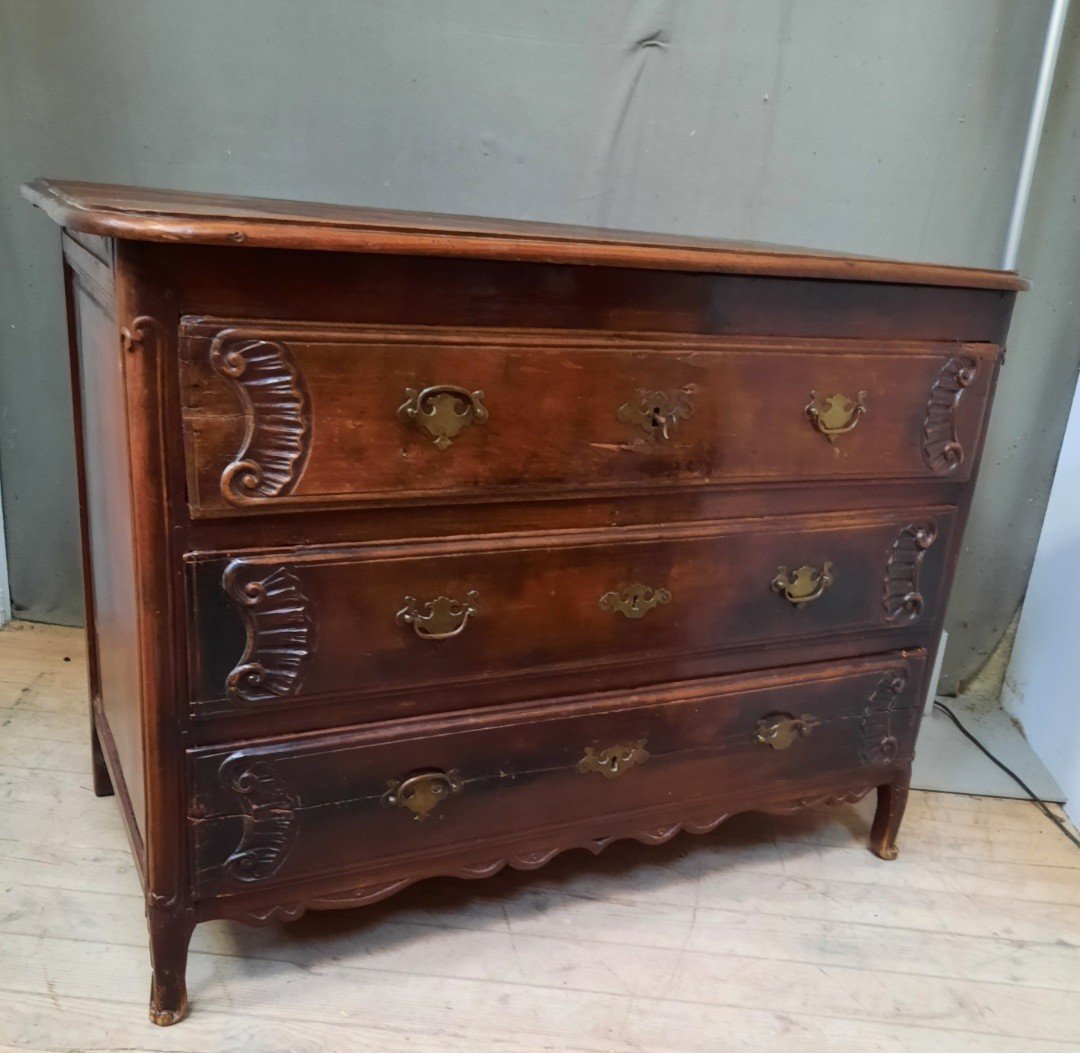 Eighteenth Century Solid Wood Chest Of Drawers -photo-2
