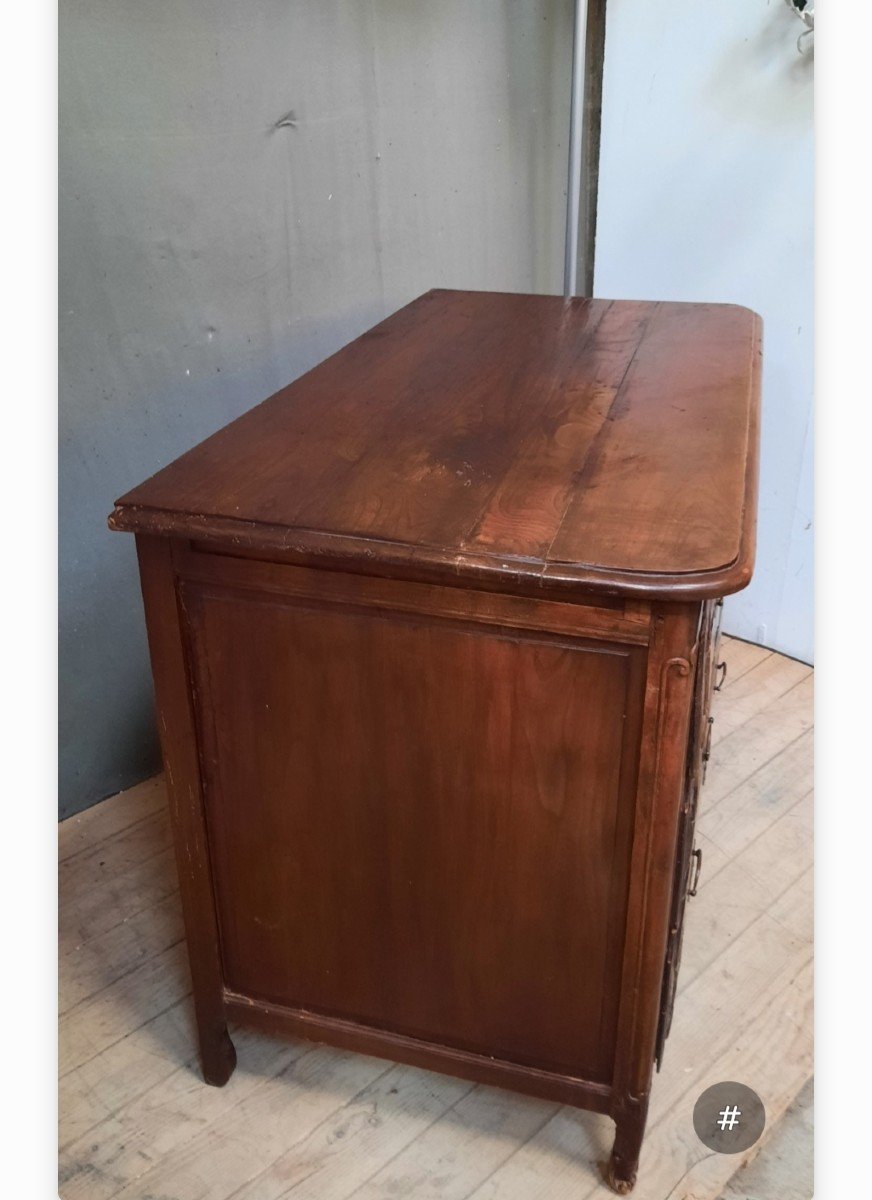 Eighteenth Century Solid Wood Chest Of Drawers -photo-3