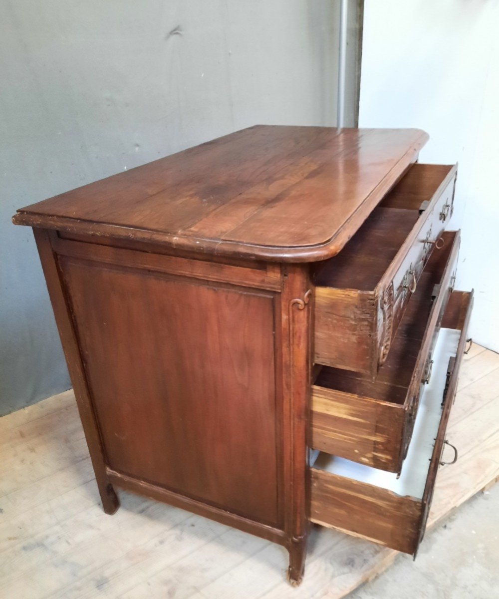 Eighteenth Century Solid Wood Chest Of Drawers -photo-4