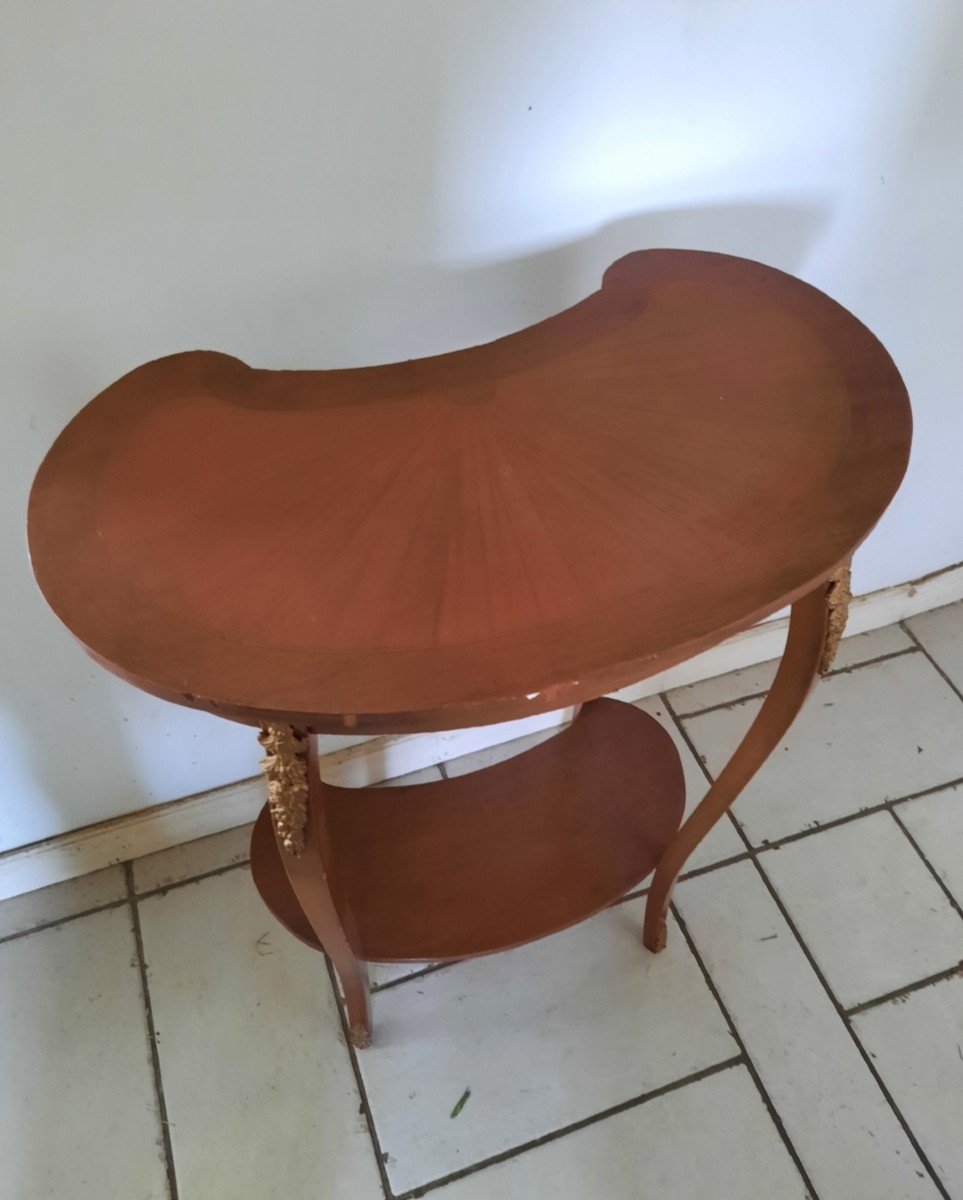 Pair Of Louis XV Style Kidney Tables -photo-6