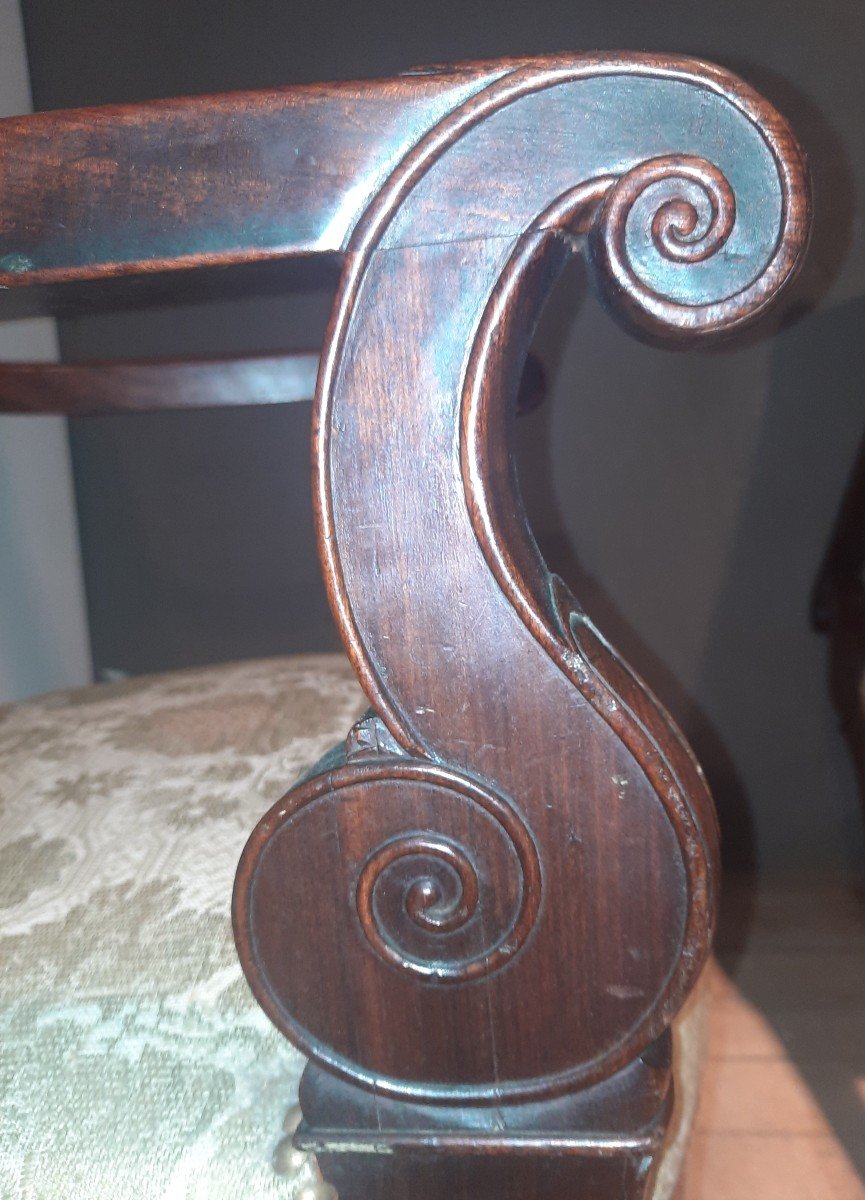 Paire De Fauteuil  Restauration En Acajou-photo-6