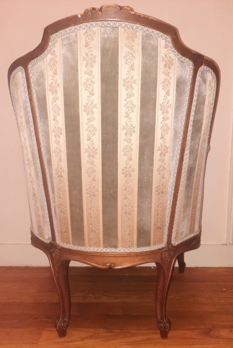 Louis XV Style Walnut Bergère -photo-3