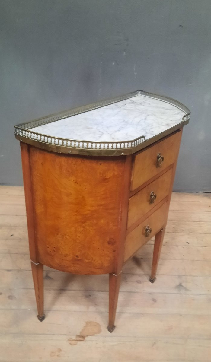 Small Louis XVI Style Chest Of Drawers With Rounded Sides-photo-8