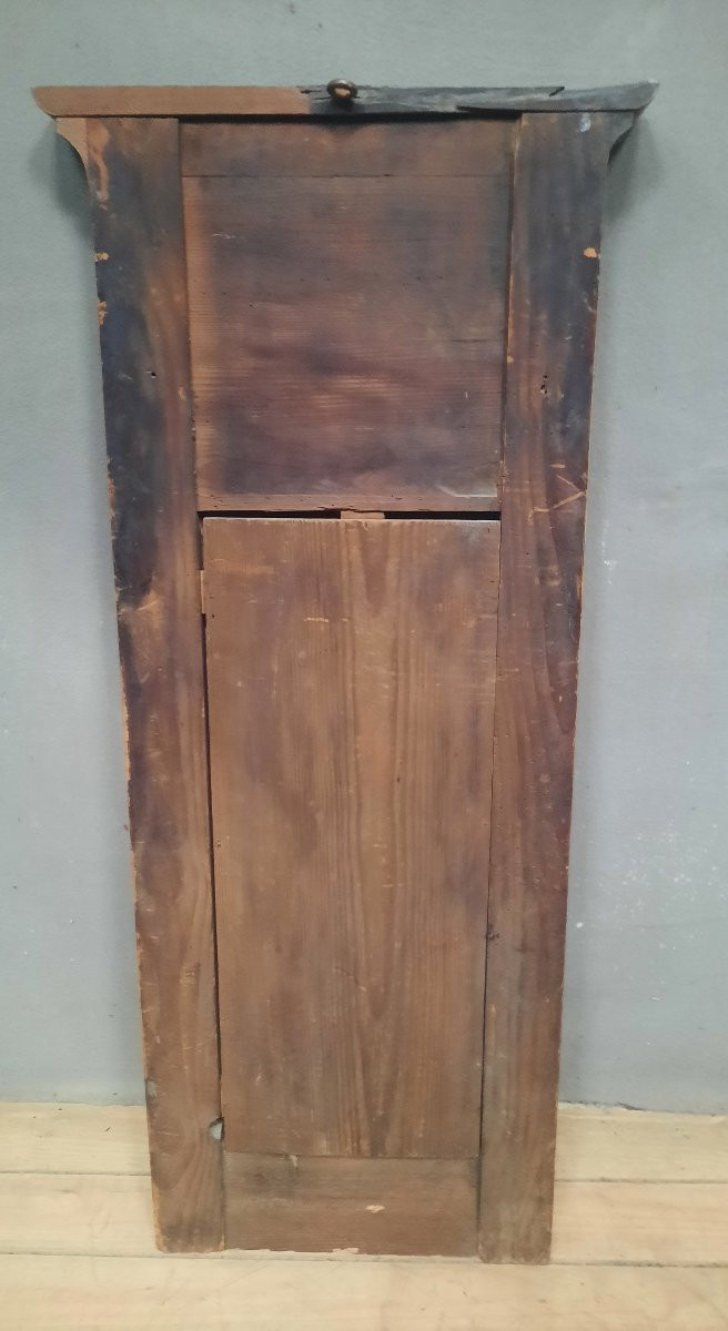 Petit trumeau en bois verni au motif decscene galante-photo-8