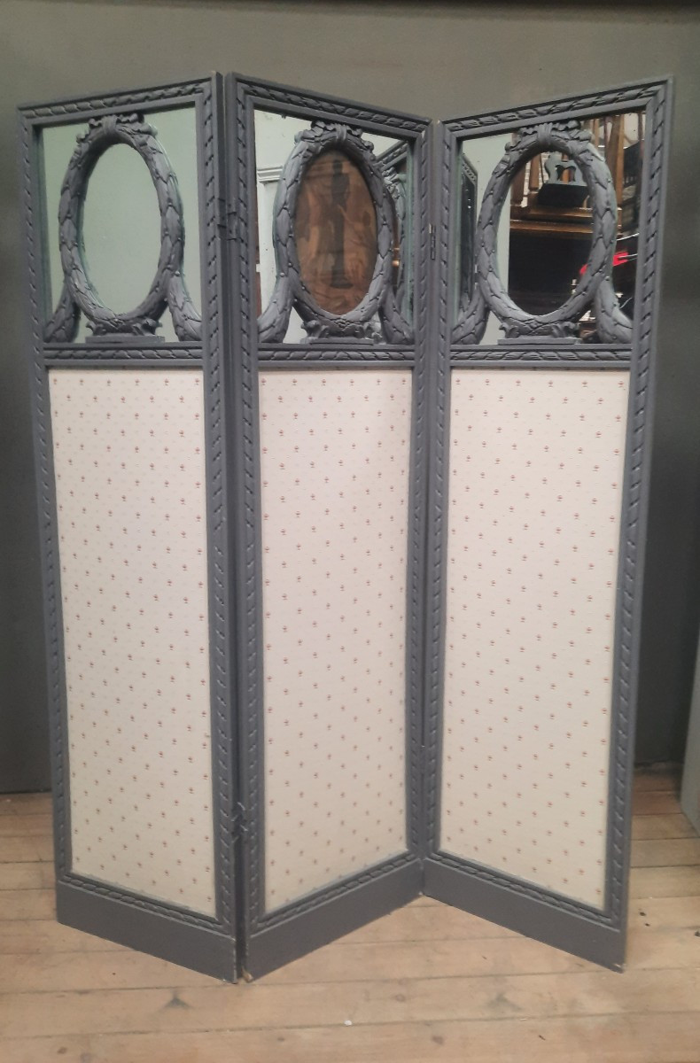 Louis XVI Style Three-leaf Screen 