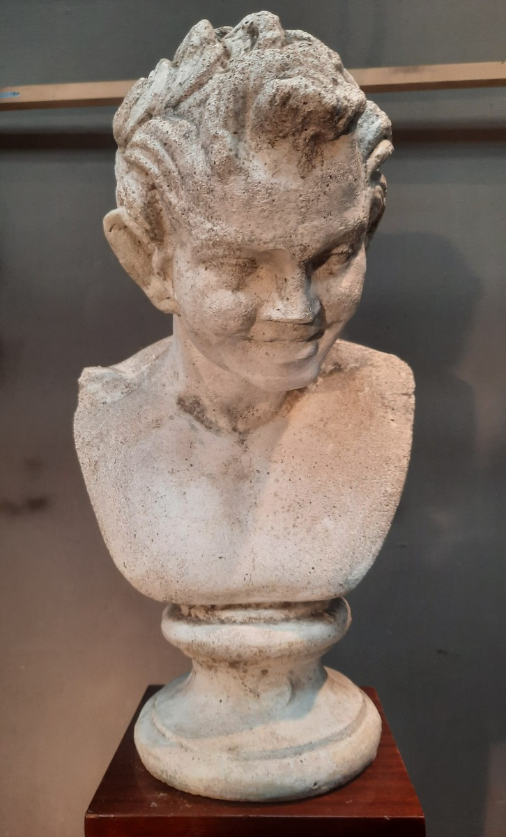 Faun Bust On Shower Stand