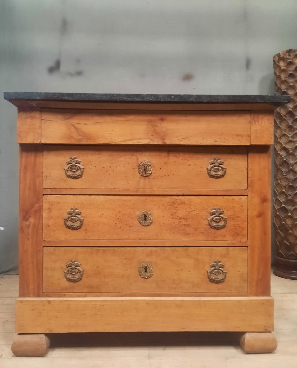 Commode du dix neuvième sciecle dessu marbre-photo-2