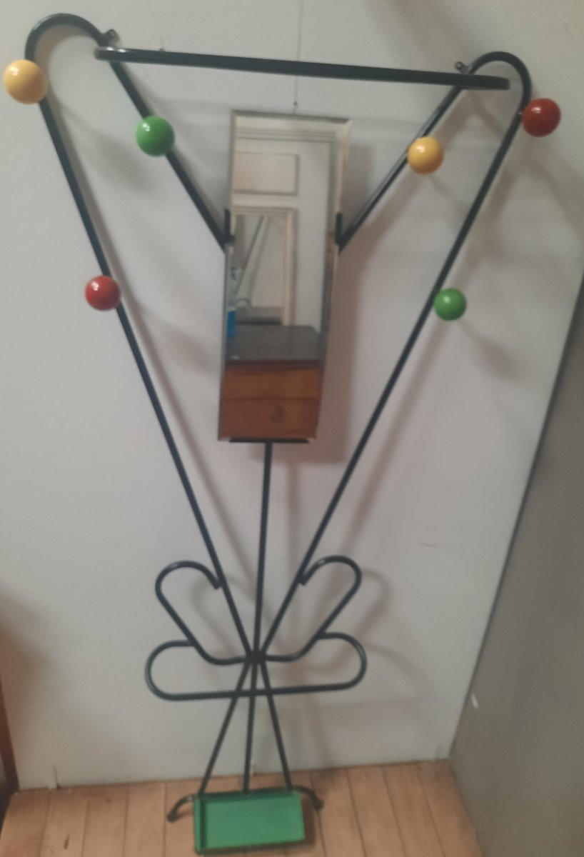Wall-mounted Coat Rack With Colored Balls-photo-3