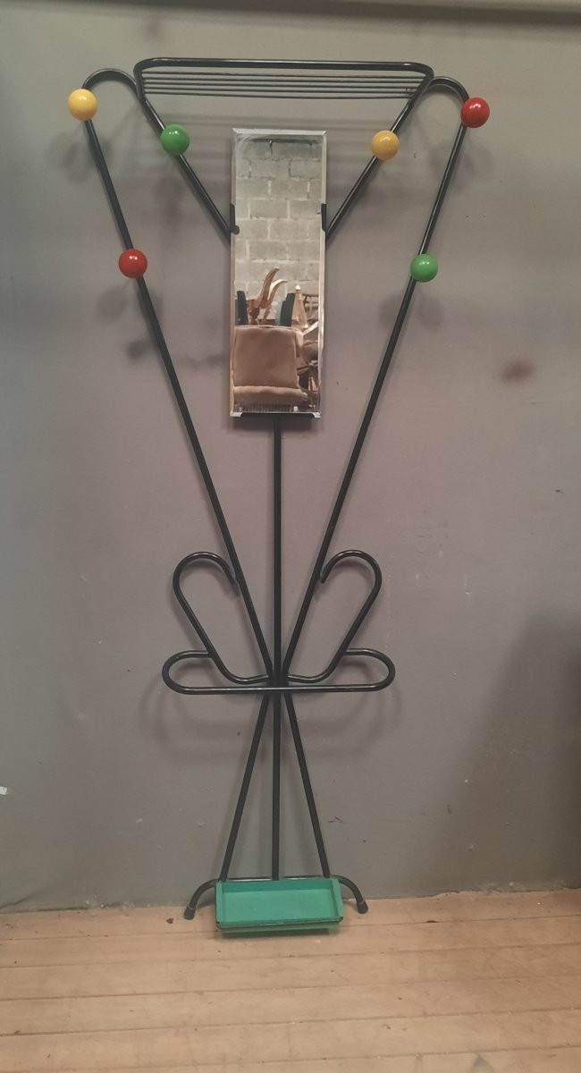 Wall-mounted Coat Rack With Colored Balls-photo-2