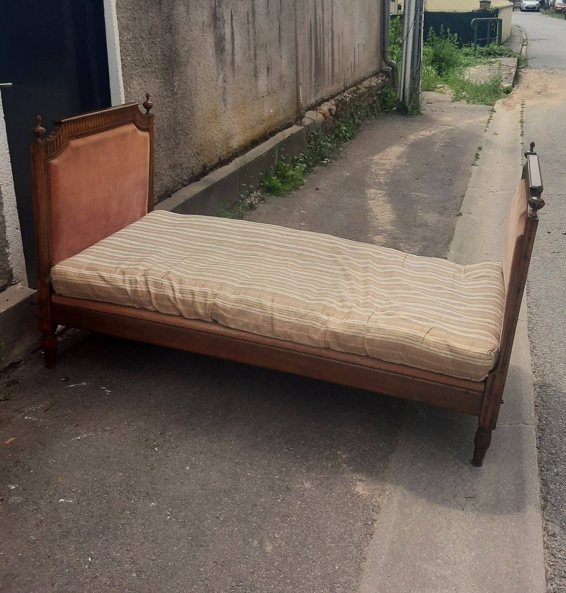 Lit  d  epoque Louis XVI avec couchage-photo-3