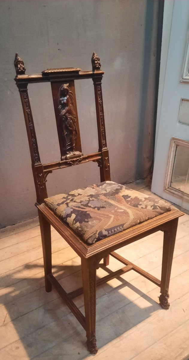 Chaise de style médiéval -photo-4