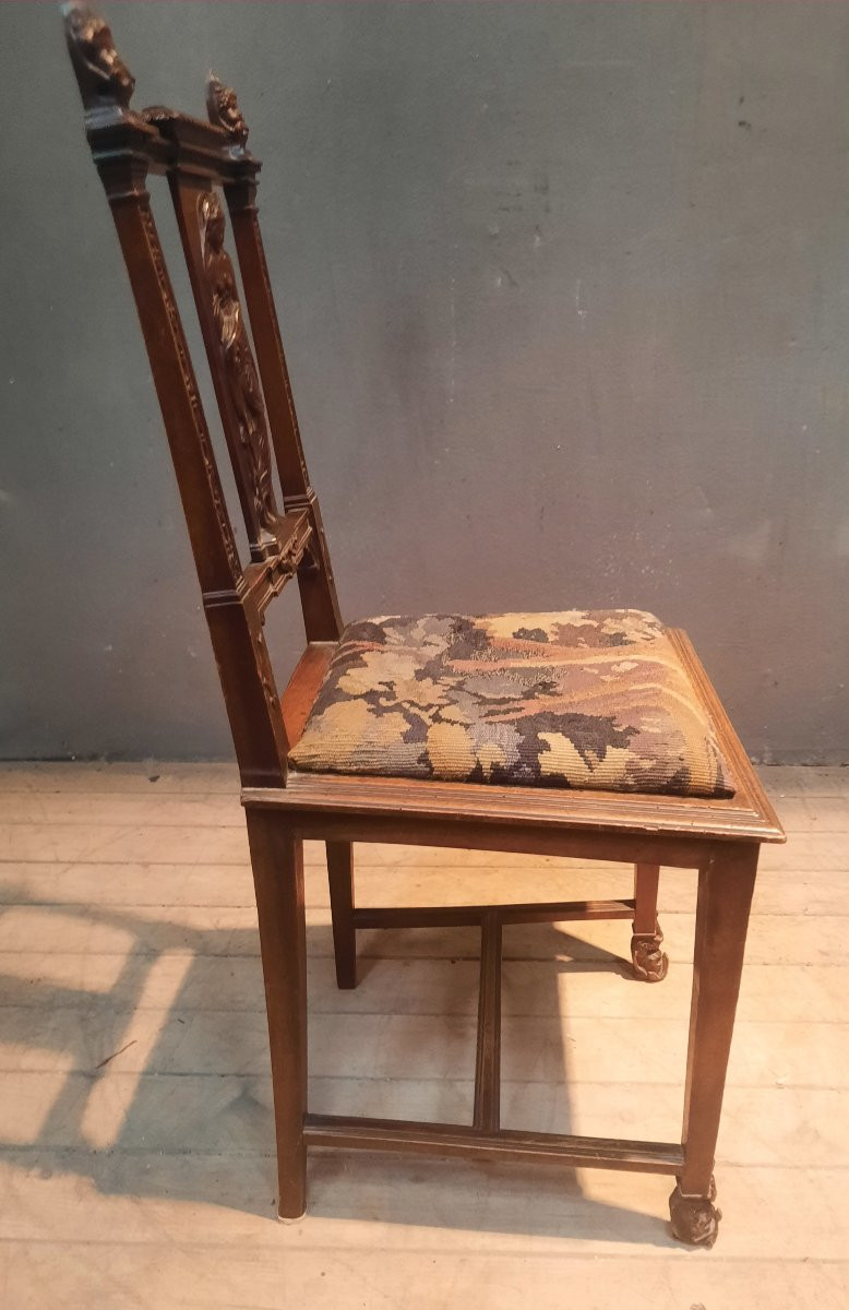 Chaise de style médiéval -photo-3