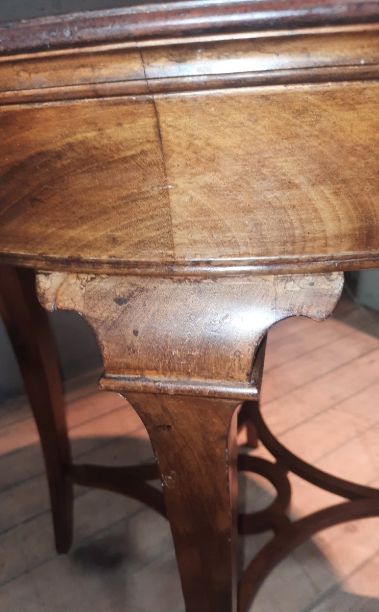 Round Pedestal Table In Veneer Wood-photo-6