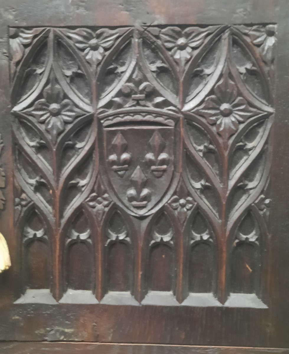 Pair Of Gothic Sideboards -photo-5