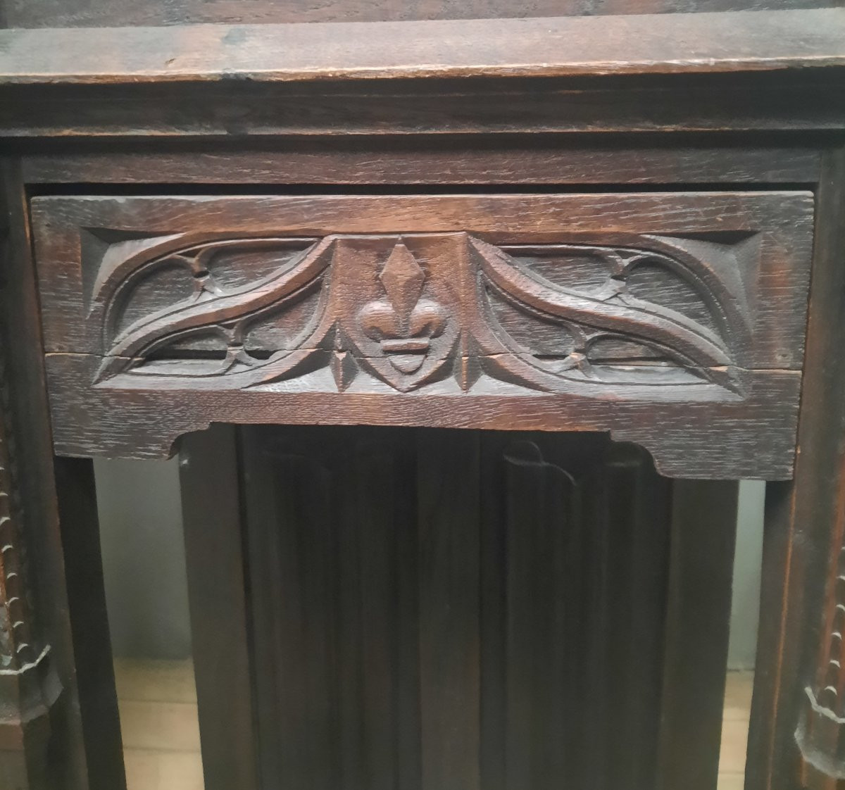 Pair Of Gothic Sideboards -photo-6