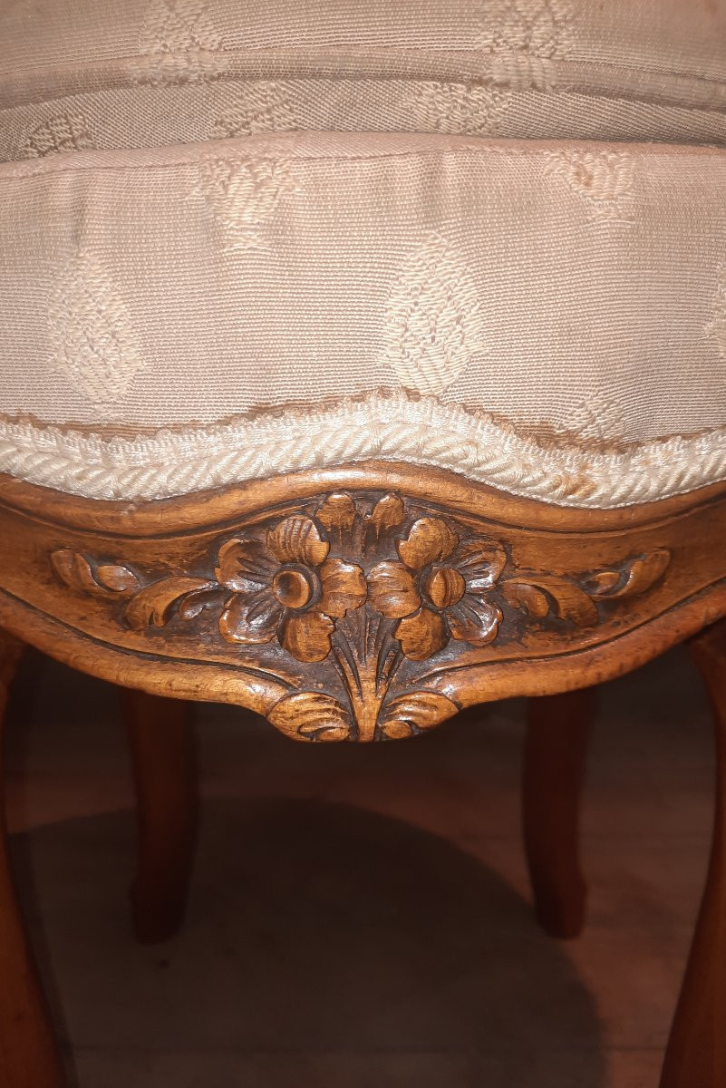 Pair Of Louis XV Style Round Stools-photo-6
